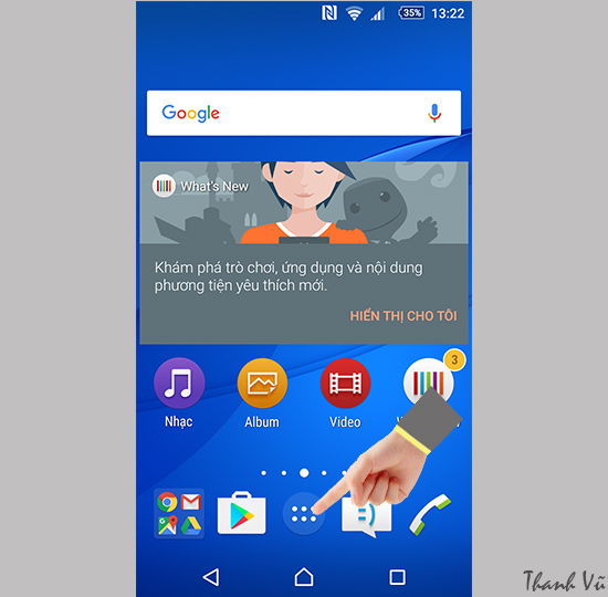 Go cai dat ung dung tren Sony Xperia M5 Single Sim 1